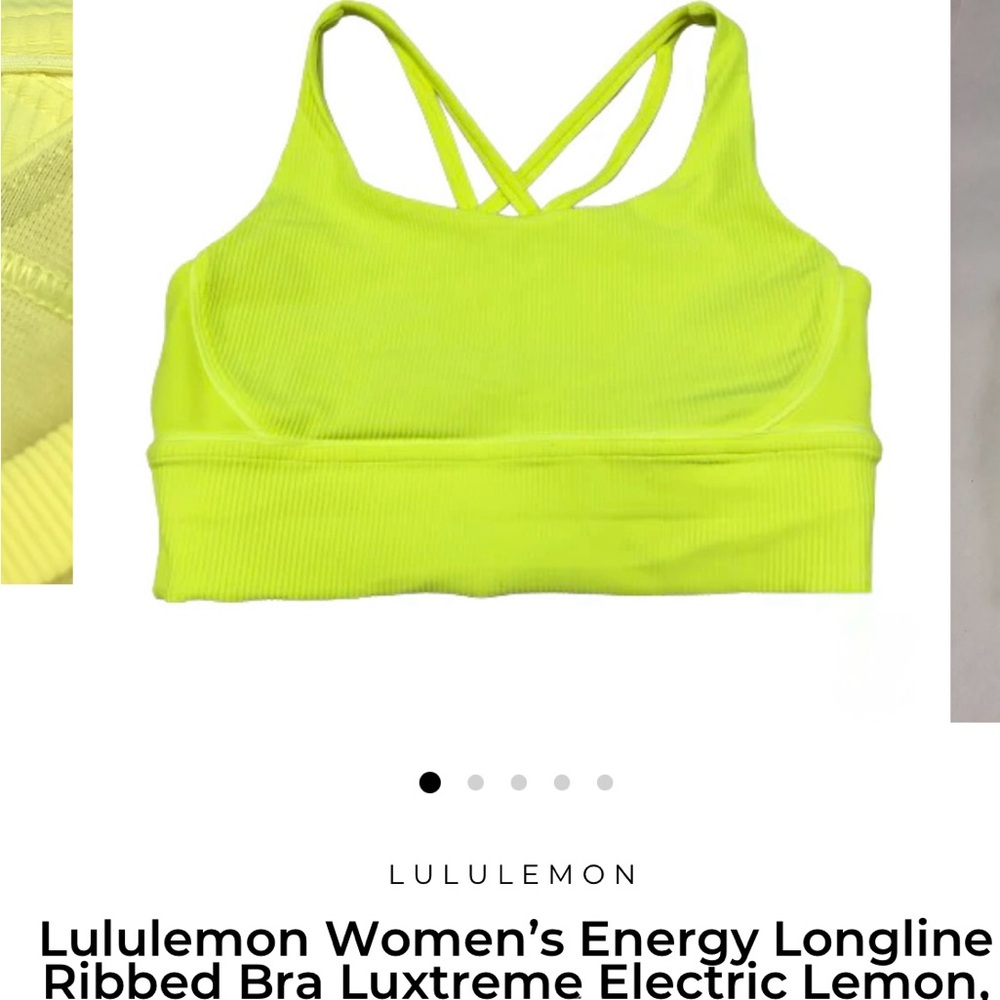 Lululemon Longline Ribbed Sports Bra, Never Worn!!